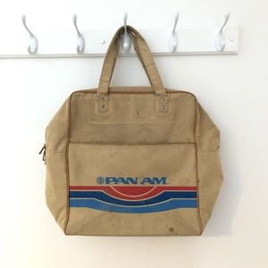 Vintage Pan Am Carry on Travel Bag OS